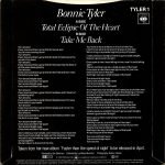 Bonnie Tyler – Total Eclipse Of The Heart 45lik Plak - Görsel 2