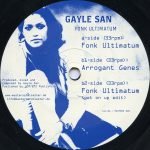 Gayle San – Fonk Ultimatum 12'' Maxi Single Plak (Techno)