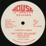 LNR / Thompson & Lenoir – Work It To The Bone / Can't Stop The House 12" Maxi Single Plak (Chicago House) - Görsel 2
