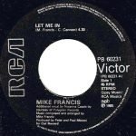Mike Francis – Let Me In 45lik Plak (Italo Disco) - Görsel 3