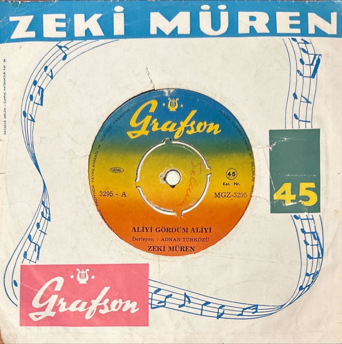 Zeki Müren – Aliyi Gördüm Aliyi 45lik Plak - Görsel 2