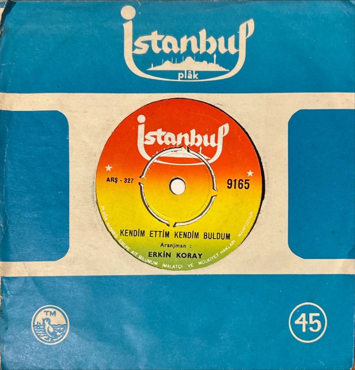 Erkin Koray – Aşkımız Bitecek 45lik Plak - Görsel 2