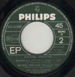 Michel Cogoni ‎– Qu'elle Vienne 45lik Plak - Görsel 4