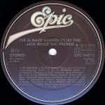 Jack Bruce And Friends – I've Always Wanted To Do This LP Plak - Görsel 3