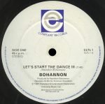 Bohannon – Let's Start The Dance III 12'' Maxi Single Plak