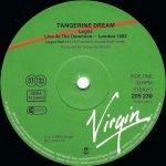 Tangerine Dream – Logos - Live At The Dominion London 1982 LP Plak - Görsel 3