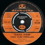 İlhan İrem – Yazık Oldu Yarınlara 45lik Plak