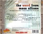 Mose Allison – The Word From Mose CD - Görsel 2