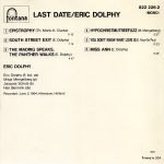Eric Dolphy – Last Date CD - Görsel 3