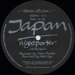 Japan – Nightporter 12" Maxi Single Plak - Görsel 4