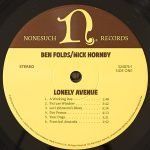 Ben Folds / Nick Hornby ‎– Lonely Avenue LP Plak - Görsel 3