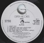 Asia – Alpha LP Plak - Görsel 6