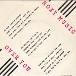 Roxy Music – Over You 45lik Plak