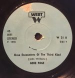 Gene Page – Close Encounters Of The Third Kind 45lik Plak - Görsel 2