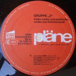 Gruppe "Z" – Lieder Aus Griechenland LP Plak - Görsel 4