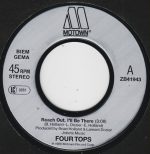 Four Tops – Reach Out I'll Be There ('88 Remix) 45lik Plak - Görsel 4