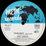 Ken Laszlo – Tonight 12'' Maxi Single Plak - Görsel 3