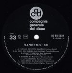 San Remo '68 LP Plak - Görsel 3