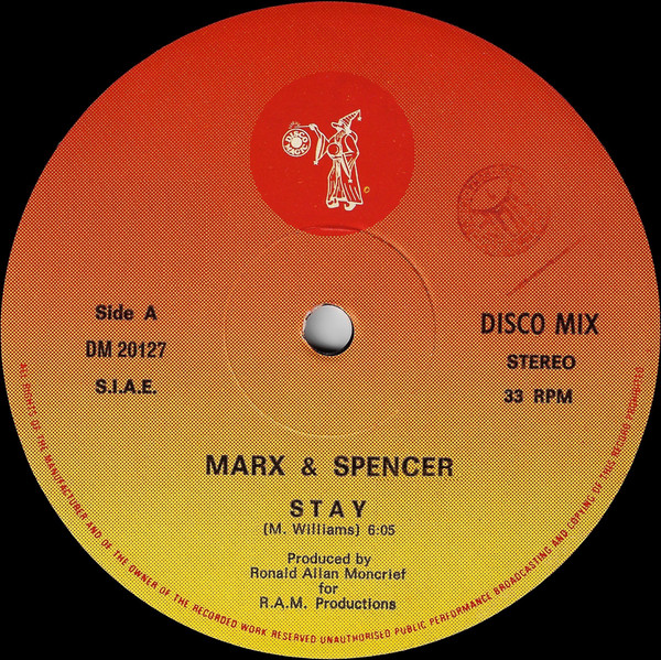 Marx & Spencer – Stay 12'' Maxi Single Plak