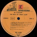 Jimmy Cliff – In Concert - The Best Of Jimmy Cliff LP Plak - Görsel 3
