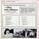 Francis Lai - A Man And A Woman (Original Motion Picture Soundtrack) LP Plak - Görsel 2