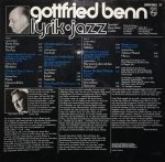 Benn – Gottfried Benn - Lyrik + Jazz LP Plak - Görsel 2