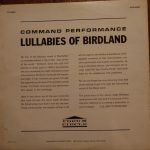 Lullabies Of Birdland - Command Performance LP Plak - Görsel 2
