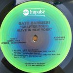Gato Barbieri – Chapter Four: Alive In New York LP Plak - Görsel 3