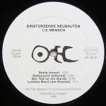 Einstürzende Neubauten – 1/2 Mensch LP Plak - Görsel 6