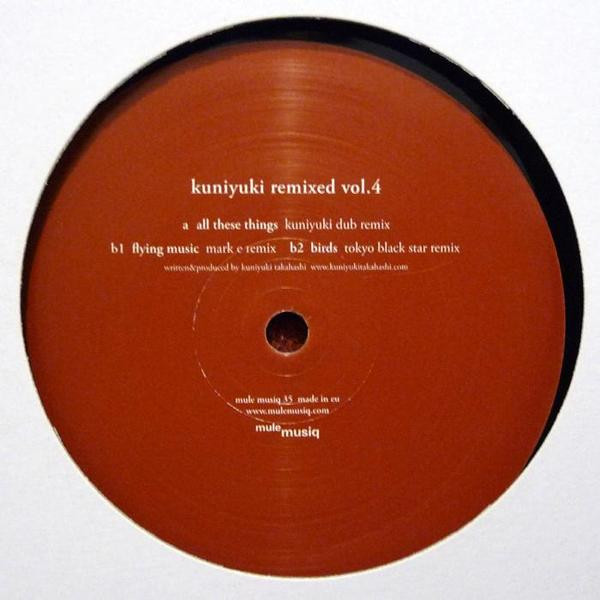 Kuniyuki – Remixed Vol. 4 12''Maxi Single Plak (Deep House)