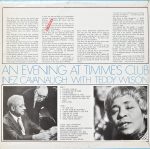 Inez Cavanaugh With Teddy Wilson – An Evening At Timme's Club LP Plak - Görsel 2