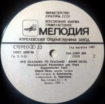 Yuriy Loza – Chto Skazano, To Skazano LP Plak - Görsel 4