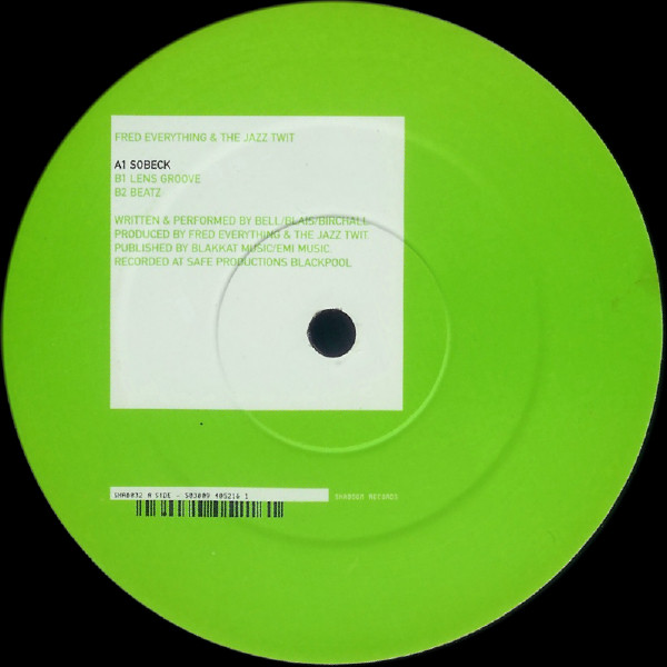 Fred Everything & The Jazz Twit – Sobeck 12''Maxi Single Plak (Deep House)