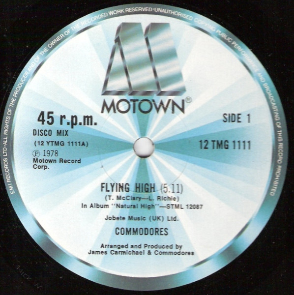 Commodores – Flying High 12'' Maxi Single Plak