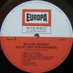 Michael Minsky – Solist Der Don Kosaken LP Plak - Görsel 4