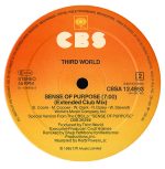 Third World – Sense Of Purpose 12'' Maxi Single Plak - Görsel 4