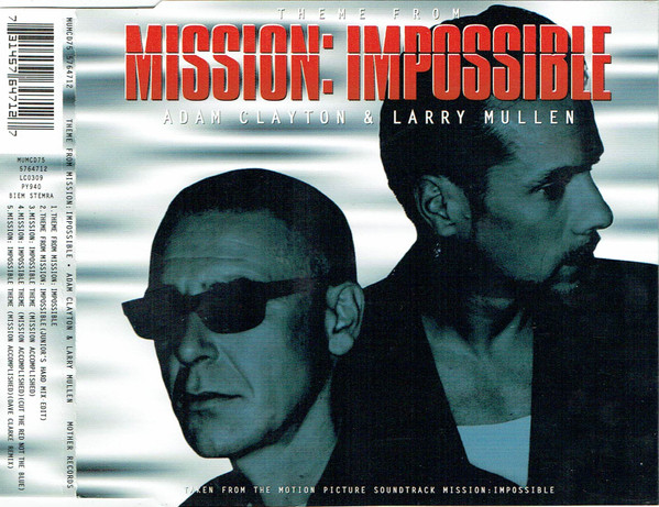 Adam Clayton & Larry Mullen – Theme From Mission: Impossible CD Single