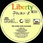 Fischer-Z – Red Skies Over Paradise LP Plak - Görsel 3