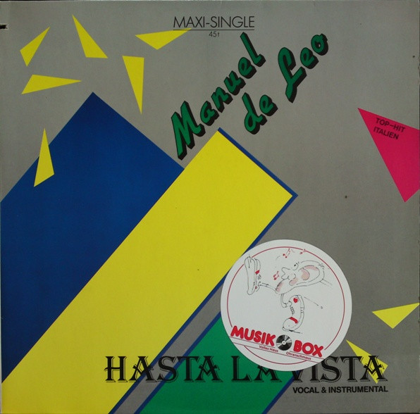 Manuel De Leo – Hasta La Vista 12'' Maxi Single Plak