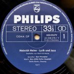 Heinrich Heine, Attila Zoller – Lyrik Und Jazz LP Plak - Görsel 3
