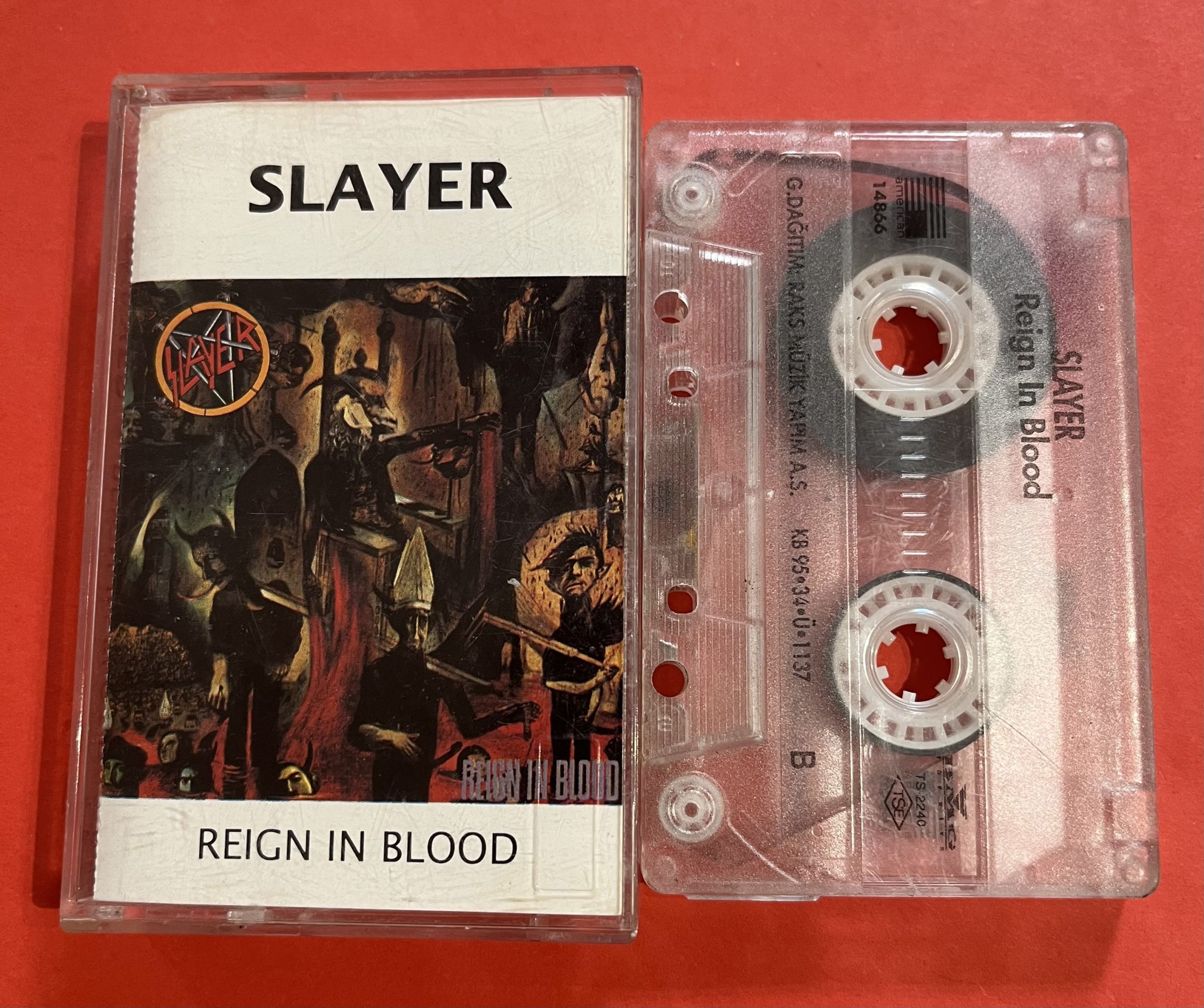 IMG_3231 Slayer – Reign In Blood Kaset - Görsel 1