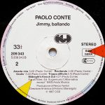 Paolo Conte – Jimmy, Ballando LP Plak - Görsel 4