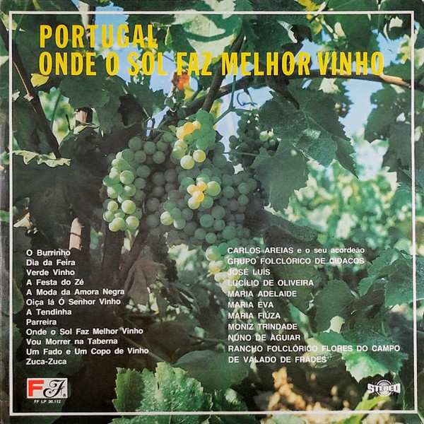 Portugal Onde O Sol Faz O Melhor Vinho LP Plak