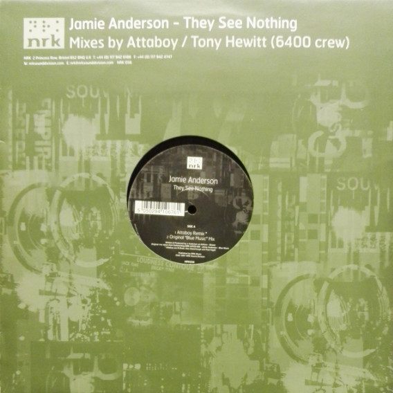 Jamie Anderson – They See Nothing 12'' Maxi Single (Techno)