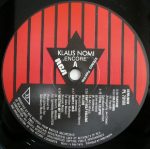 Klaus Nomi – Encore ... LP - Görsel 4