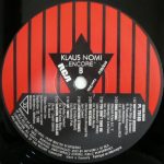 Klaus Nomi – Encore ... LP - Görsel 5