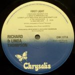 Richard & Linda Thompson – First Light LP Plak - Görsel 3