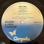 Richard & Linda Thompson – First Light LP Plak - Görsel 4