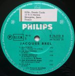 Jacques Brel – N° 5 10'' LP Plak - Görsel 3