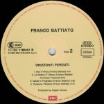 Franco Battiato – Orizzonti Perduti LP Plak - Görsel 4